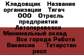 Кладовщик › Название организации ­ Тягач 2001, ООО › Отрасль предприятия ­ Автоперевозки › Минимальный оклад ­ 25 000 - Все города Работа » Вакансии   . Татарстан респ.